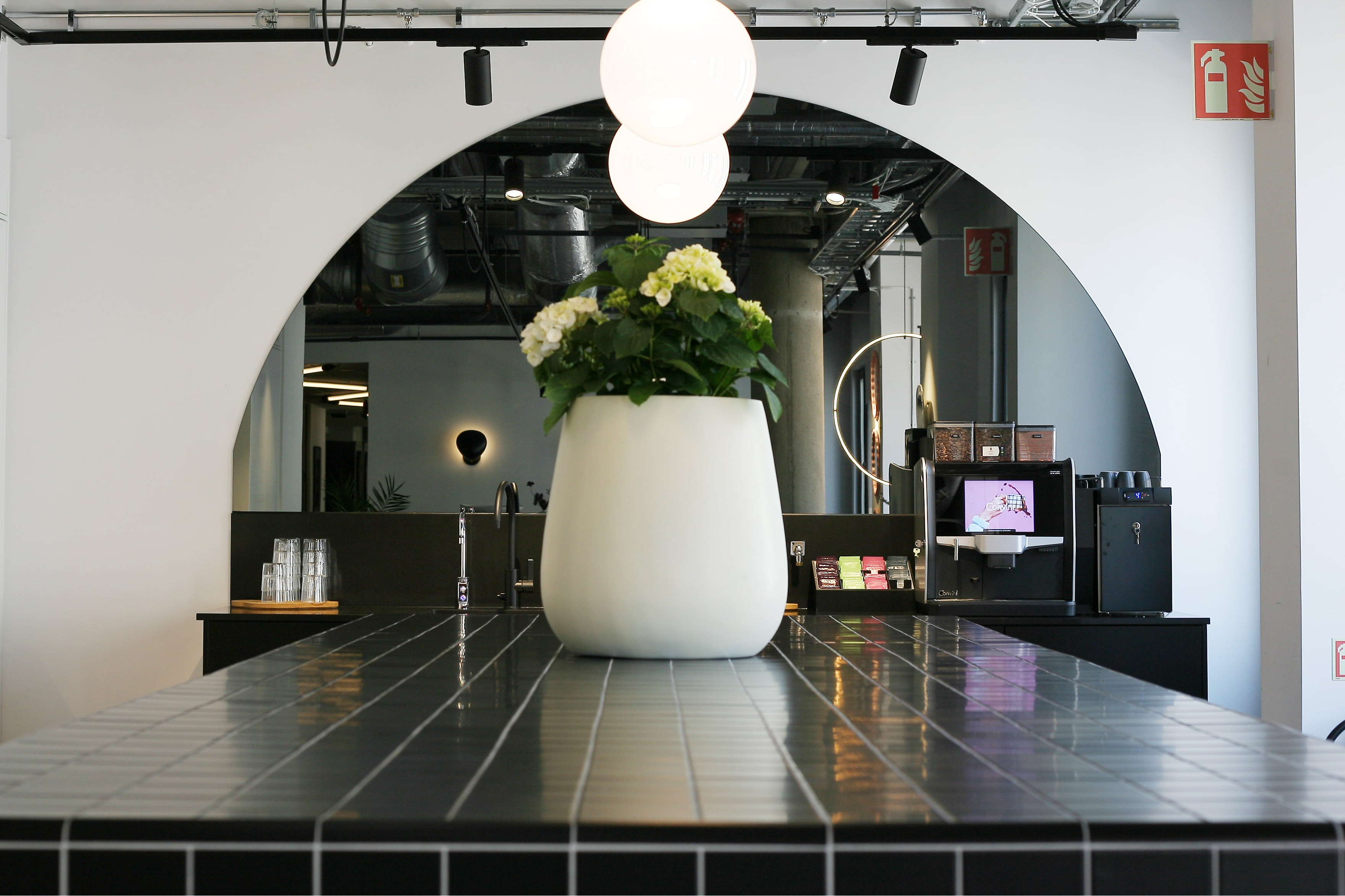 Vase over Lobby Desk
